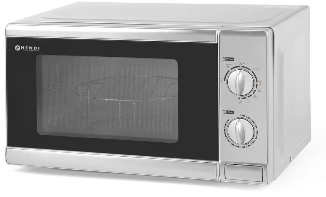 HENDI 281710 Magnetron met grill 20L - 700W/1000W - Roestvrij staal - afbeelding 6 van 6