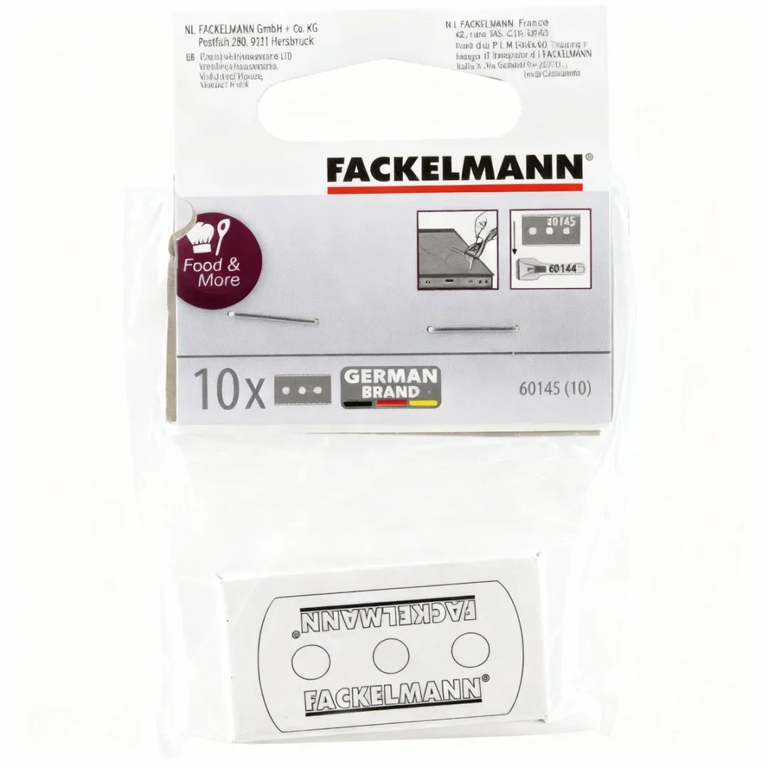 Fackelmann 60145 Vervangmesjes Plancha Kookplaat - 10 Stuks