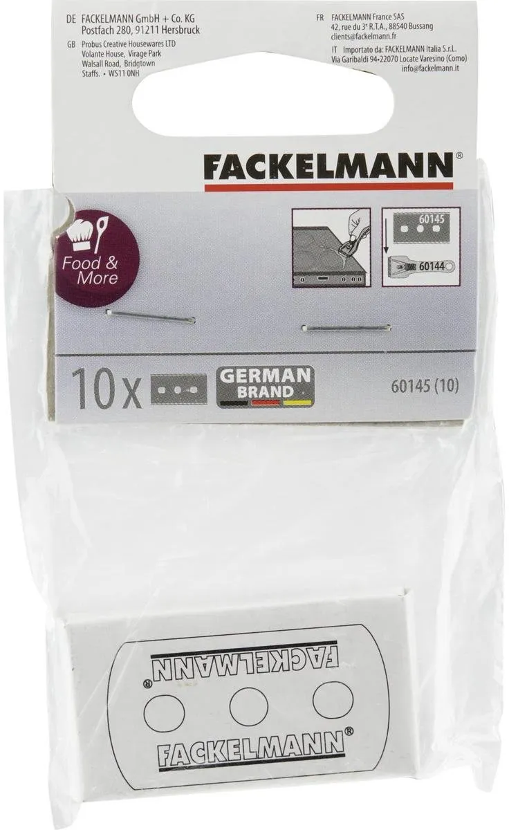Fackelmann 60145 Vervangmesjes Plancha Kookplaat - 10 Stuks
