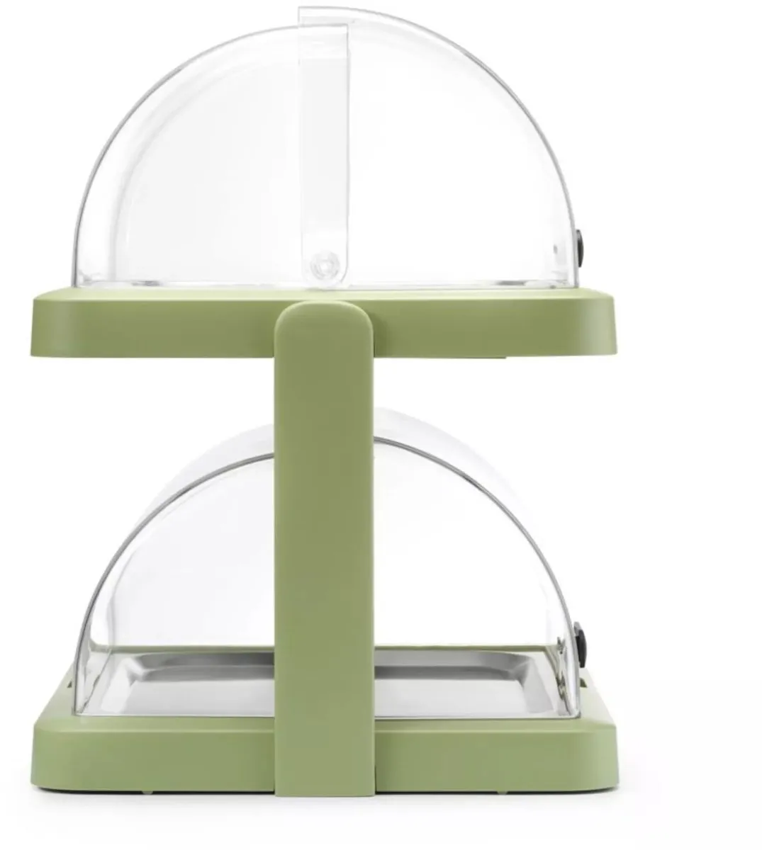 HENDI 871973 Koelvitrine Duo - 2 Laags 48x35,5x48cm - Roltopdeksel - RVS