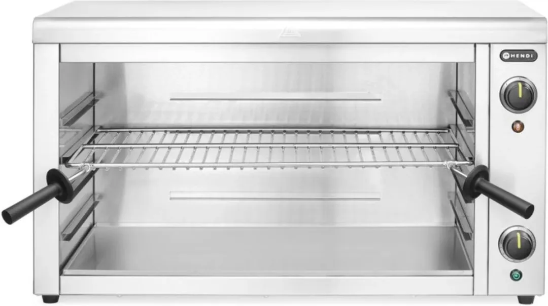 HENDI Salamander grill – 230V/3600W – 4 roosterhoogtes – roestvast staal – 800x633x453 mm