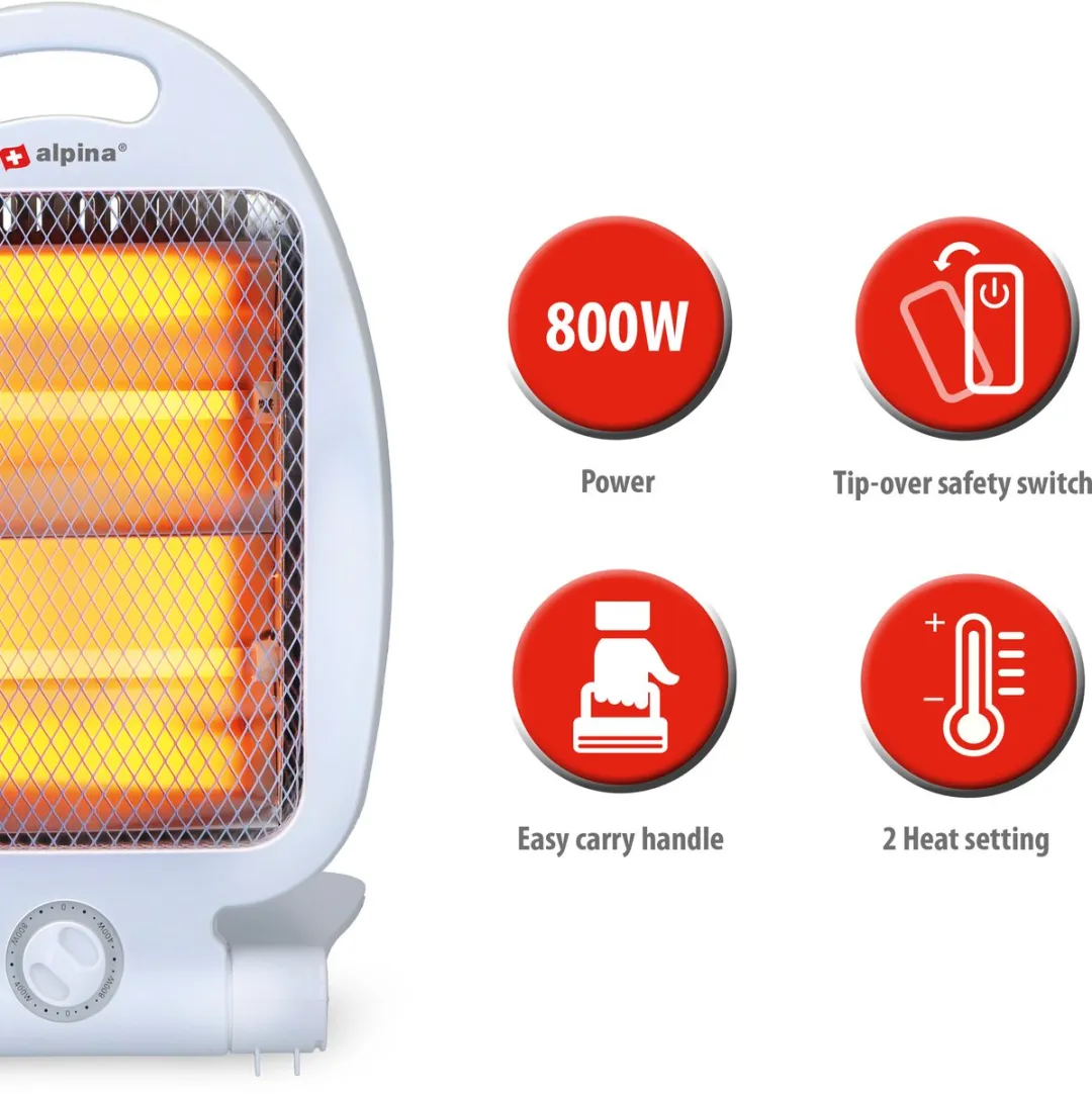 Alpina LQ001 Infrarood Verwarming 800W - Wit - afbeelding 6 van 6