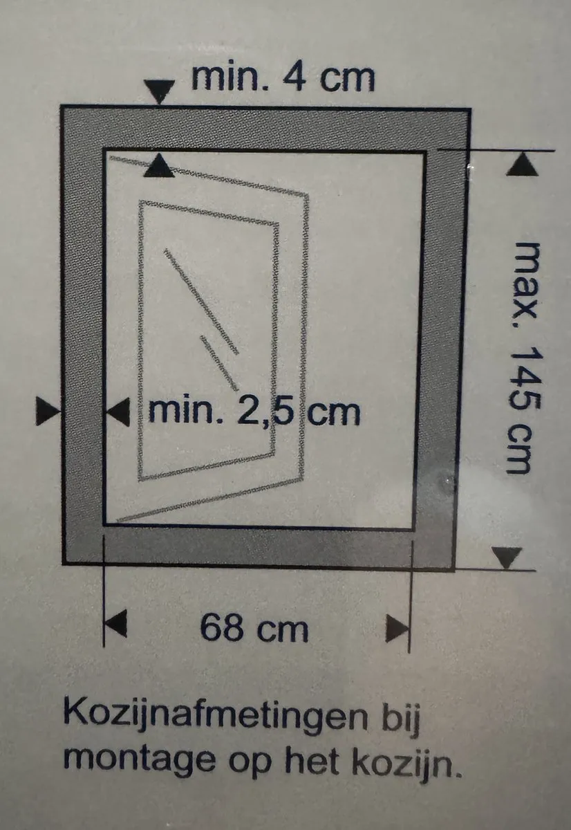 Bruynzeel S500 Rolhor 73x150cm - Wit - afbeelding 6 van 6