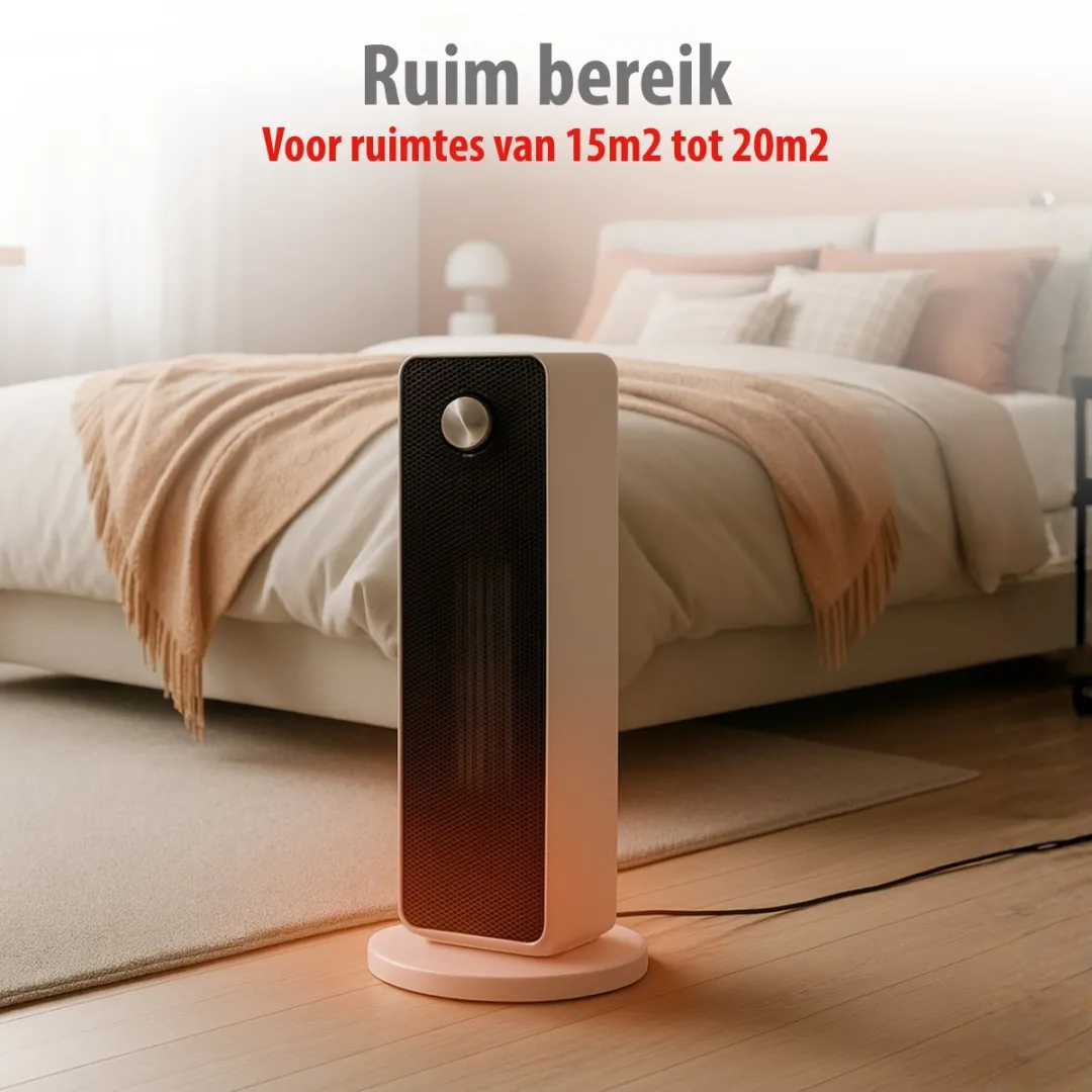Alpina Elektrische Verwarming 2000W - Keramische Ventilatorkachel - 2000W - afbeelding 5 van 6