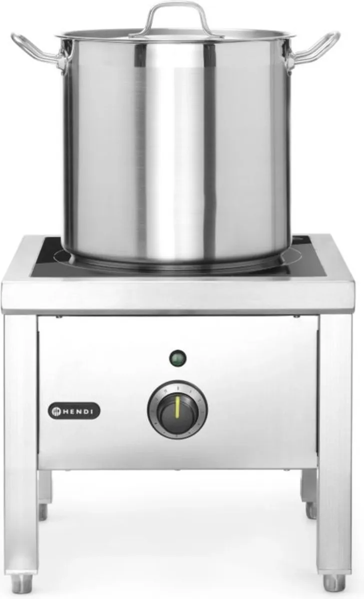 HENDI Inductiehokker 237670 - 5000W - 1 Zone - RVS - afbeelding 6 van 6