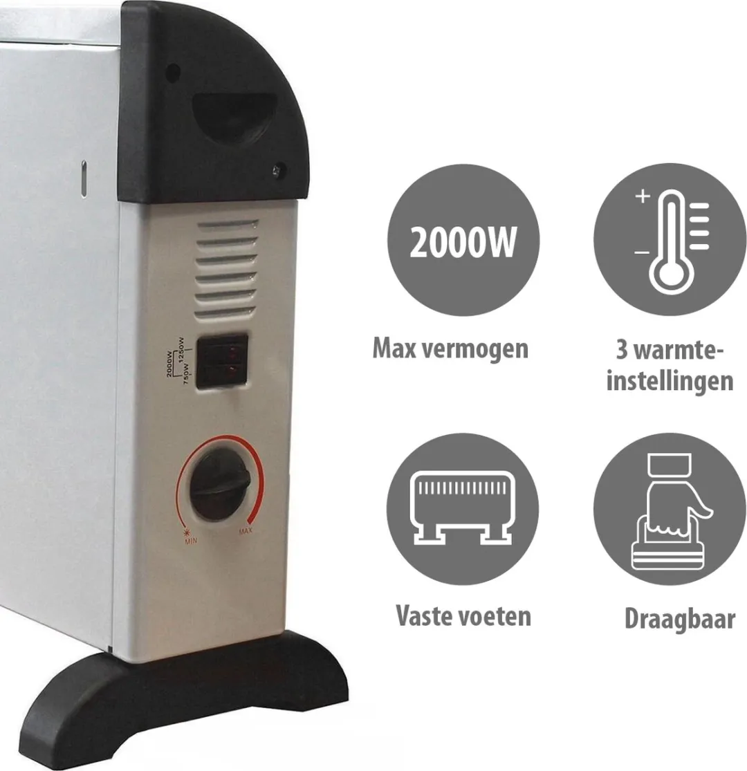 Alpina Convectorkachel CHYO2 RELAX2 2000W - Wit - afbeelding 6 van 6