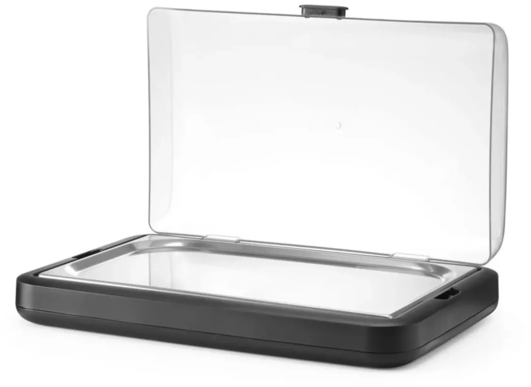 HENDI Koelopzetvitrine GN 1/1 871904 - 59x39x15cm - Rvs Zwart