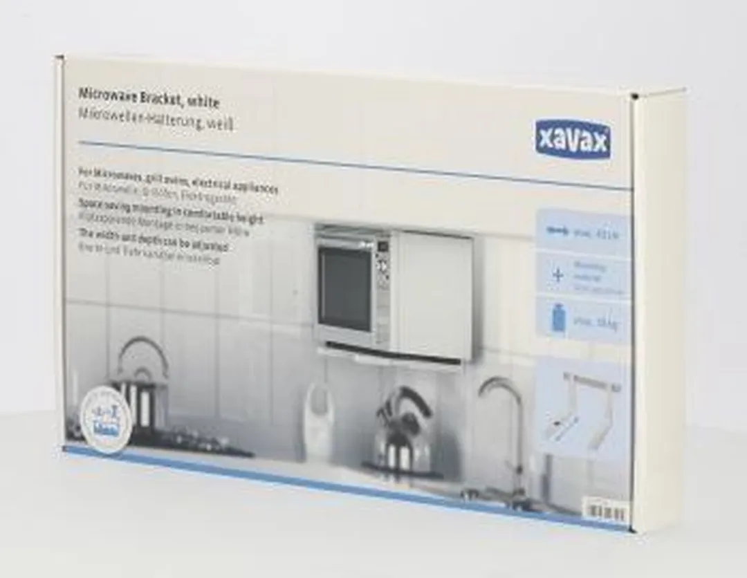 Xavax - Universele wandhouder - Geschikt voor magnetrons - Wit