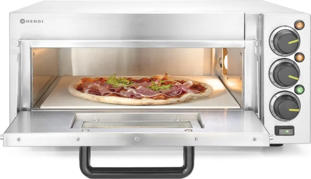 HENDI 220290 Compacte Pizzaoven - 2000W - Zilver