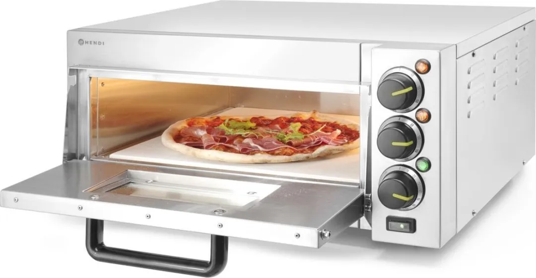 HENDI 220290 Compacte Pizzaoven - 2000W - Zilver - afbeelding 6 van 6