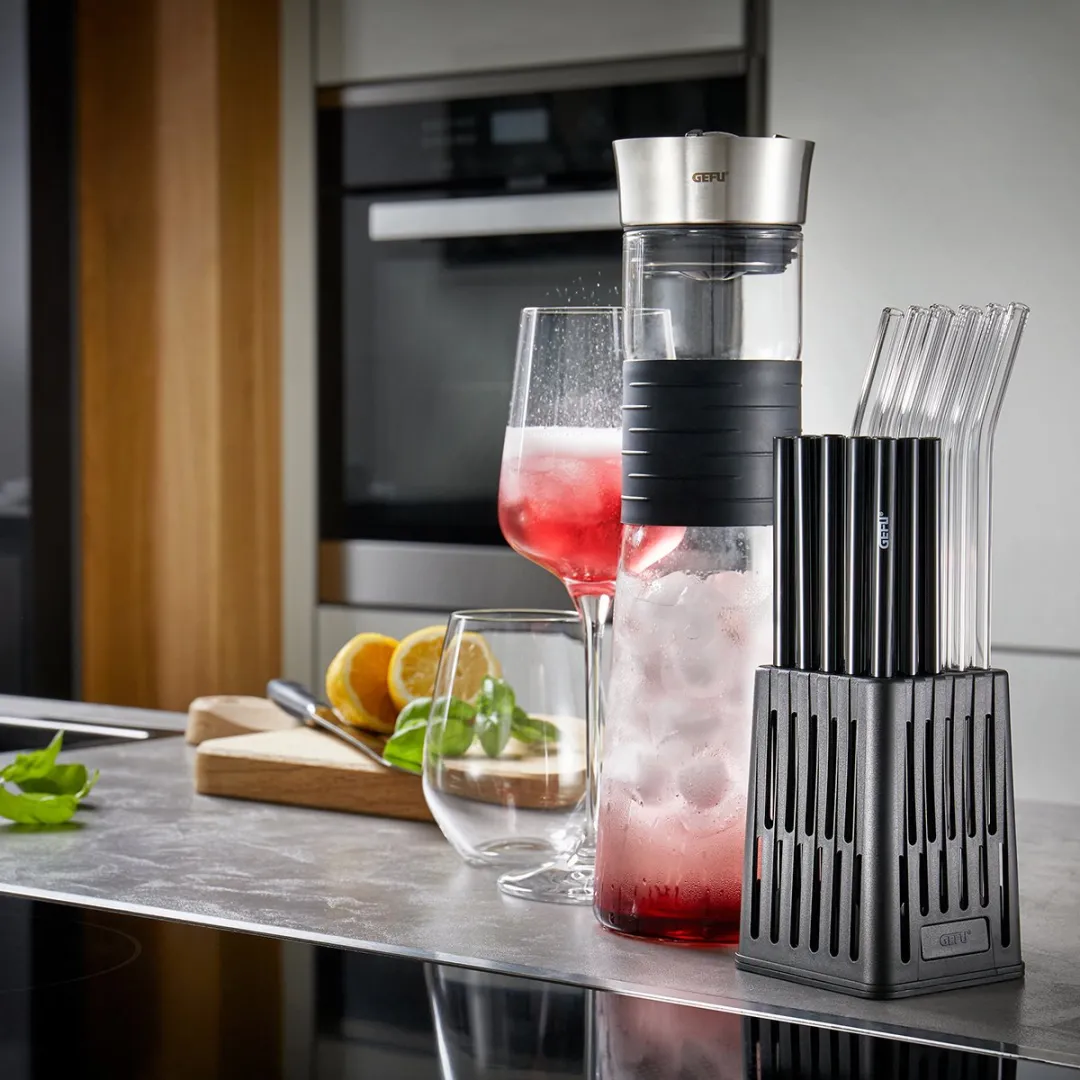 GEFU FUTURE Vaatwasser Mand - 25 Rietjes - Zwart