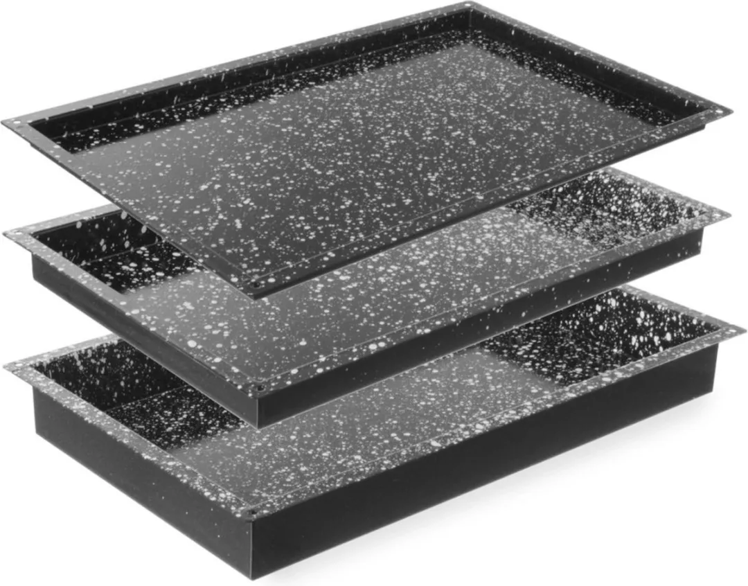 HENDI Universele GN 1/1 Bakplaat 530x325x20mm - Zwart