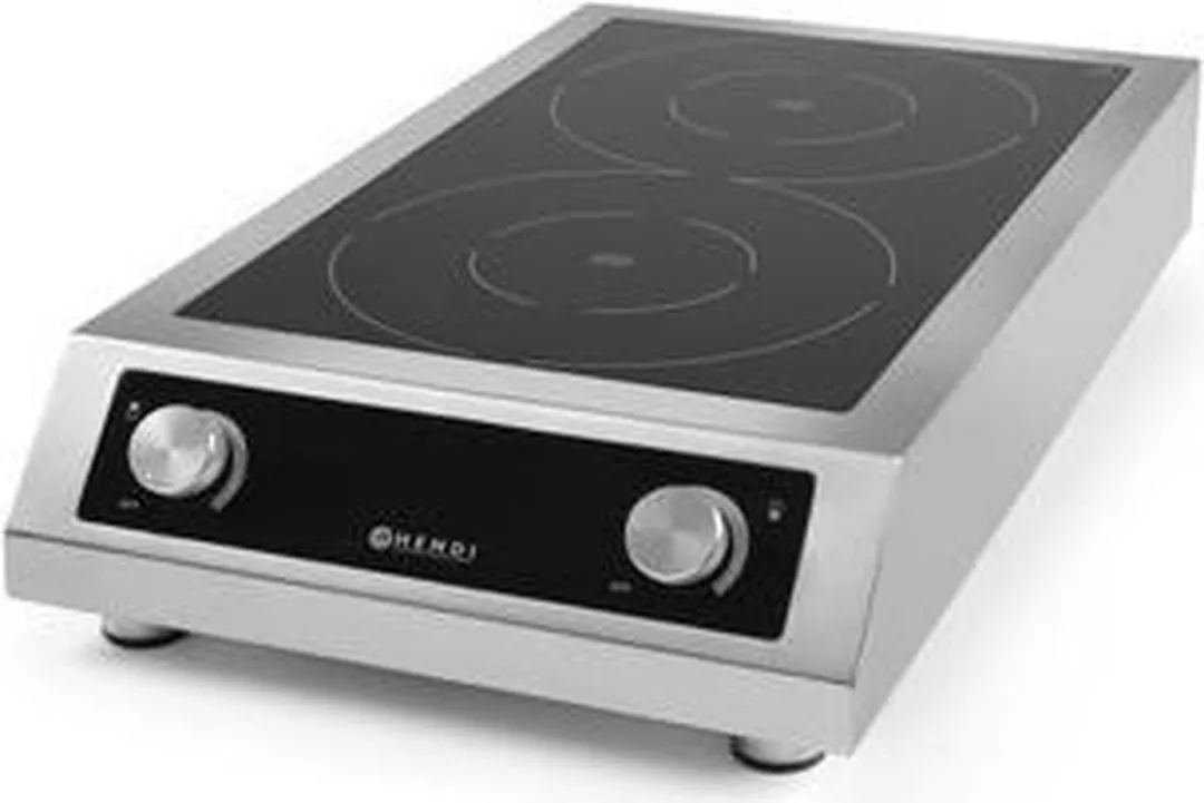 HENDI Profi Line Inductiekookplaat 7000 - 2 Zones 7000W - RVS
