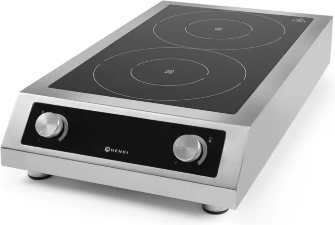 HENDI Profi Line Inductiekookplaat 7000 - 2 Zones 7000W - RVS