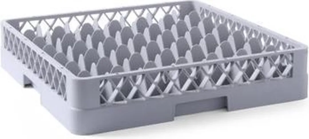 HENDI Vaatwaskorf 877012 - 49 Vakken - 500x500x104mm - Grijs