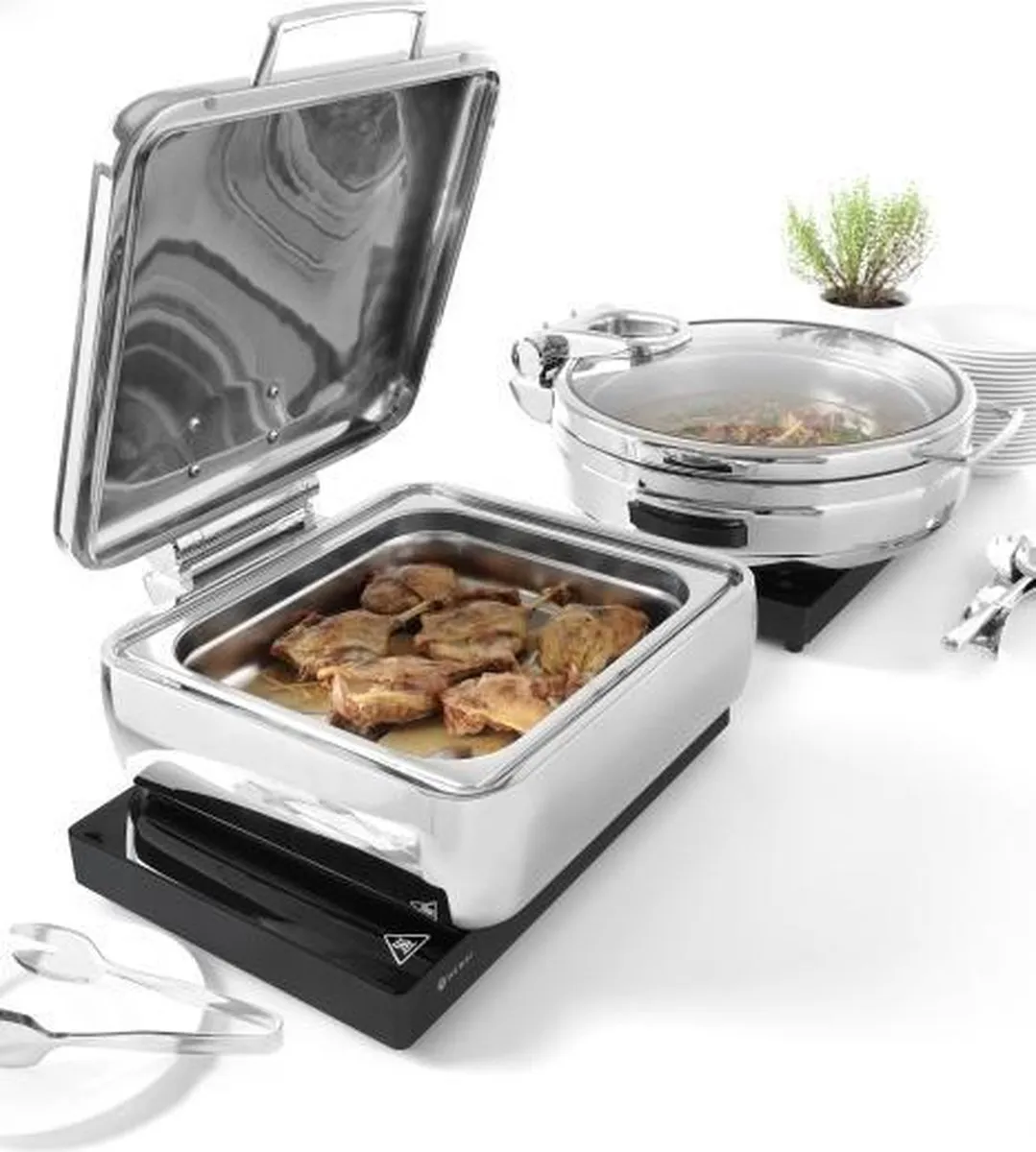 HENDI Inductie Warmhoudplaat 239384 800W - 46x31cm - Zwart