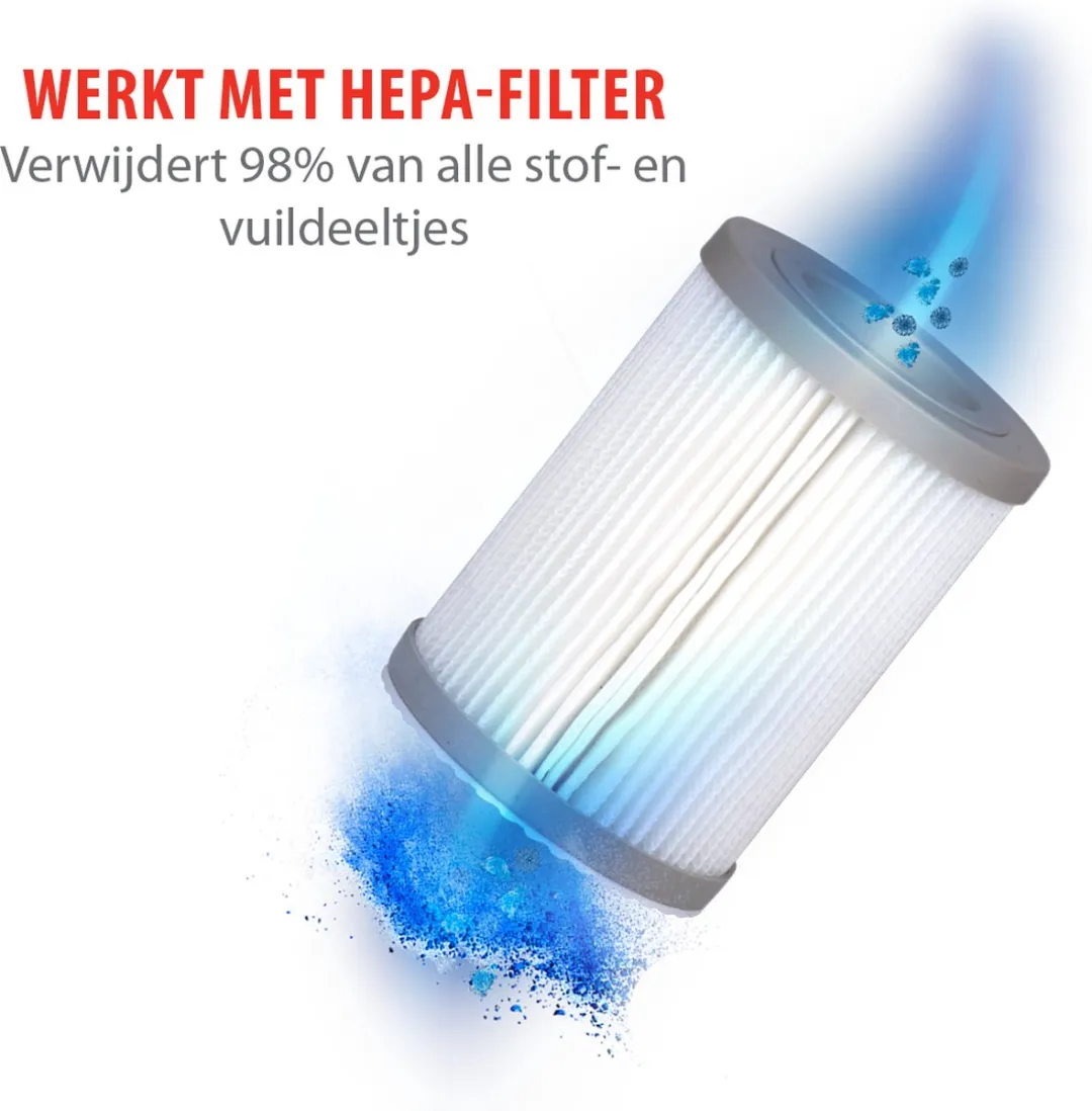 Alpina Mini Luchtreiniger HEPA H13 1.5W - Wit