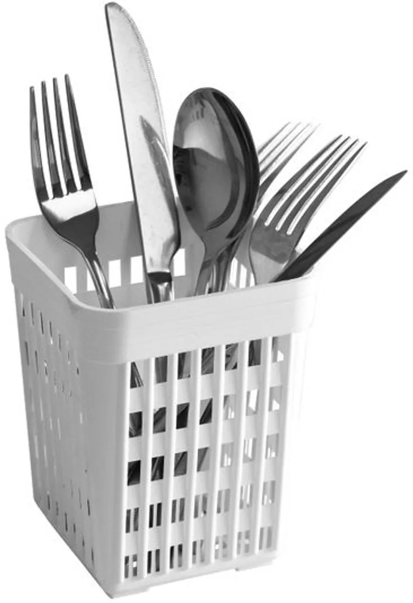 HENDI Bestekkorf Compact - 110x110x140mm - Wit