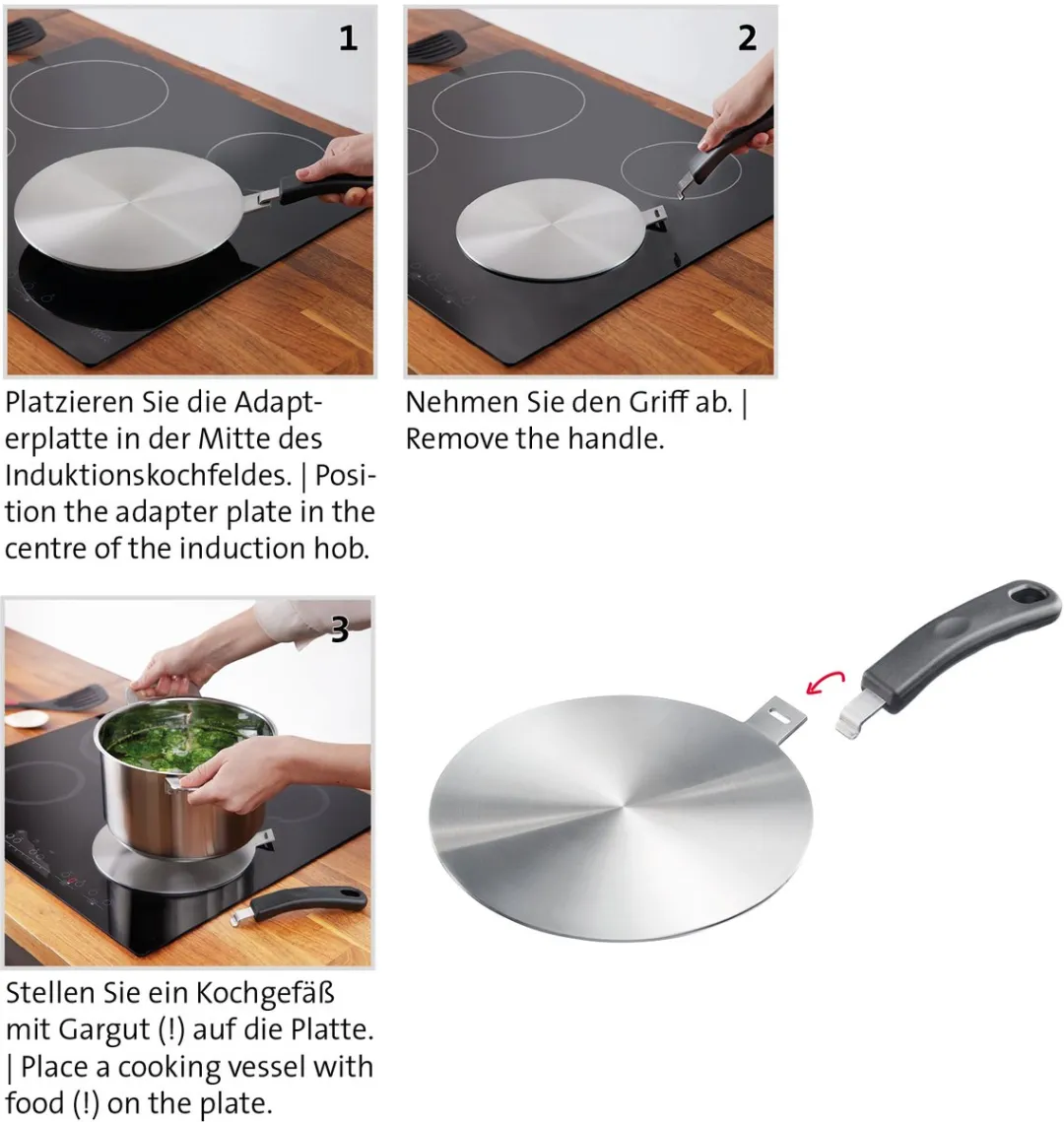 Westmark Inductie Adapterplaat 12322260 - Ø24cm - Zilver/Zwart