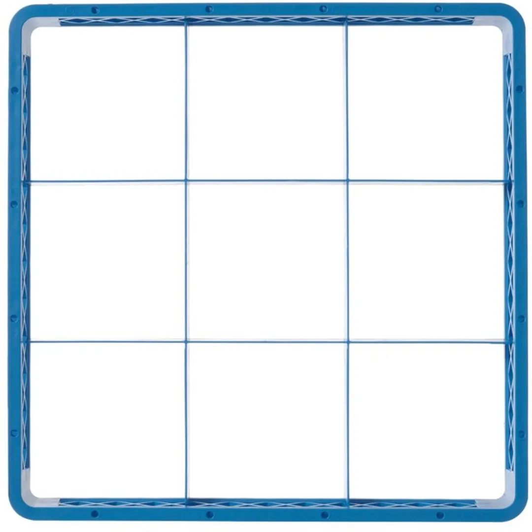 Hendi Vaatwaskorf Verhoger 9 Vakken - 500x500x45mm - Blauw