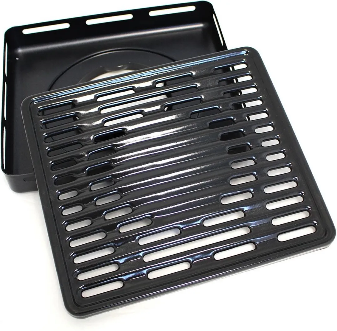 Grillrooster En Vetopvangbak Onderdeel Zwart