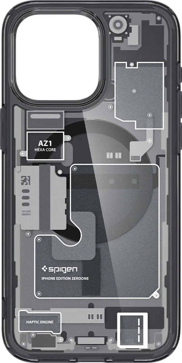 Spigen Ultra Hybrid MagFit ACS06582 Hoesje - iPhone 15 Pro Max Grijs