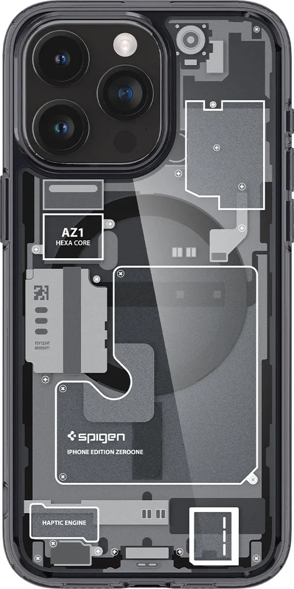 Spigen Ultra Hybrid MagFit ACS06582 Hoesje - iPhone 15 Pro Max Grijs