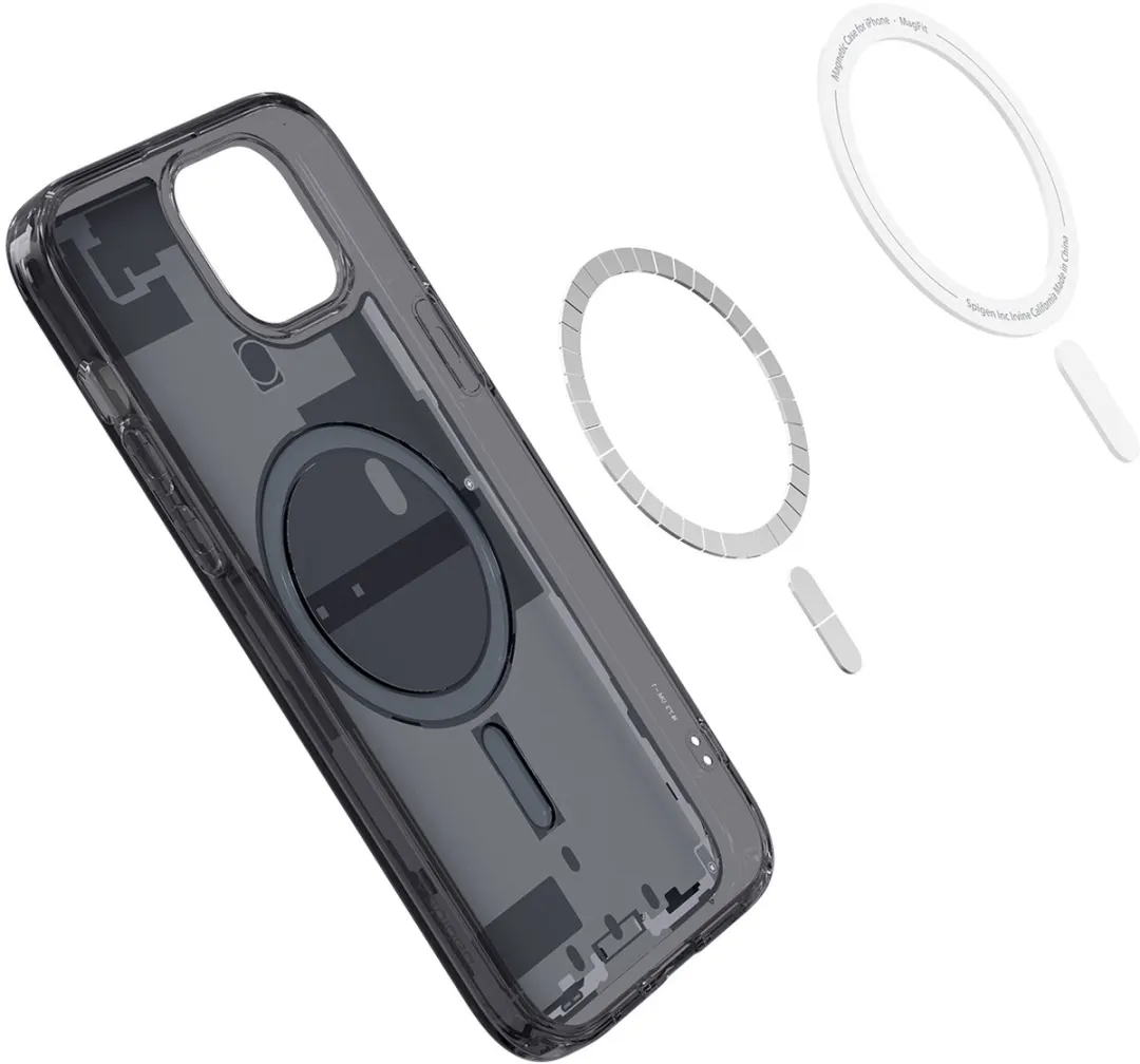 Spigen Ultra Hybrid MagFit ACS06582 Hoesje - iPhone 15 Pro Max Grijs