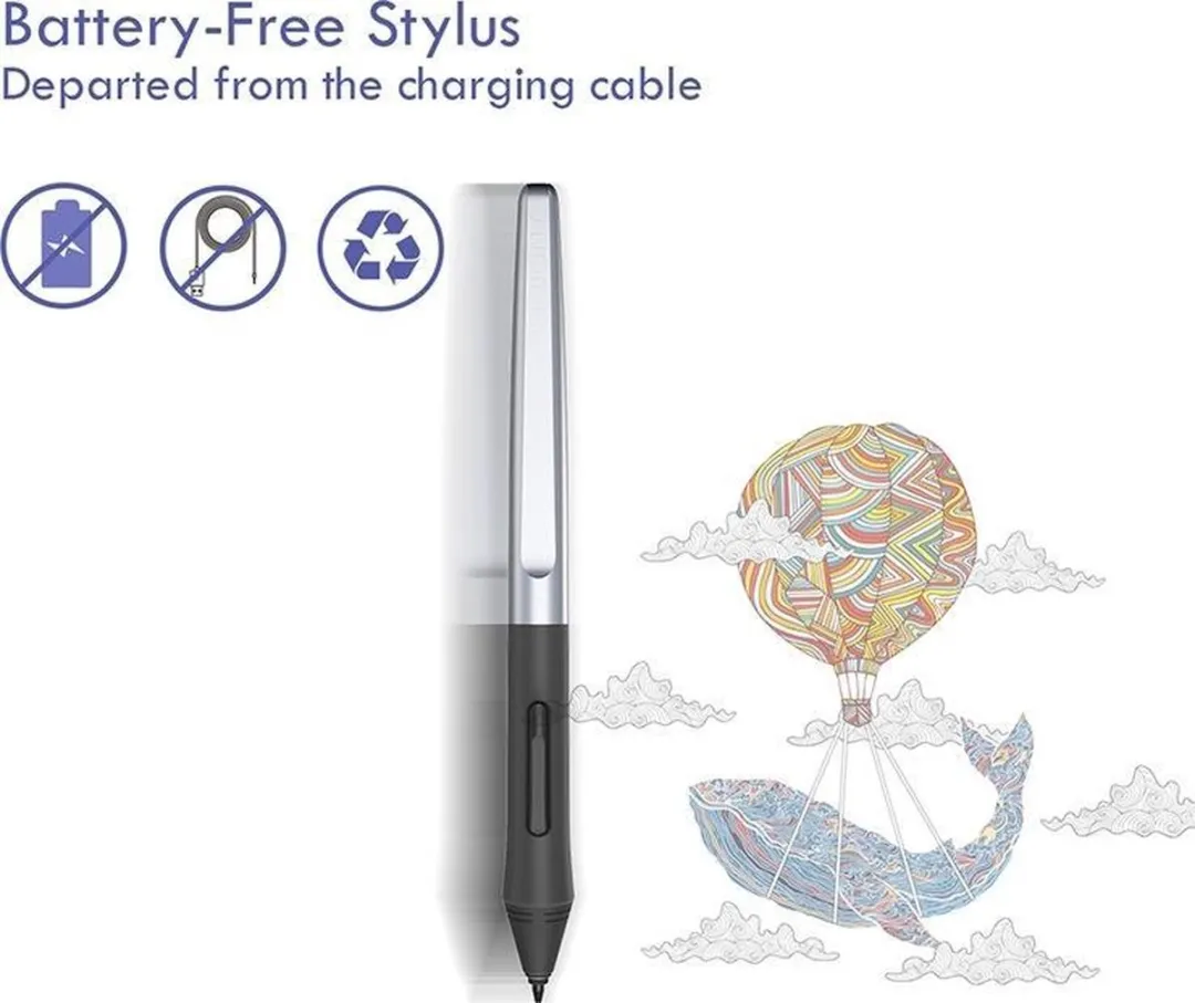 Huion Inspiroy H950P Grafische Tablet - 5080LPI - Transparant