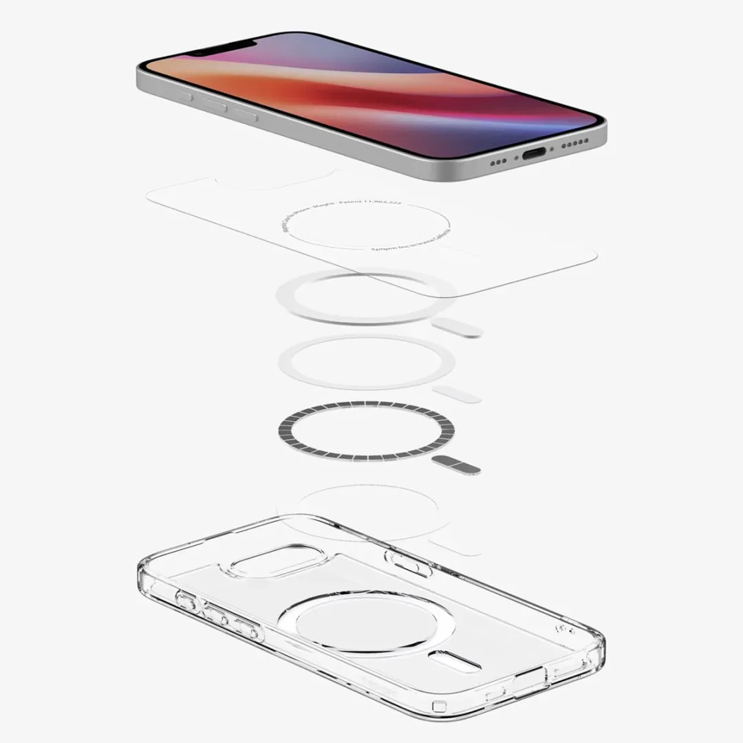 Spigen Ultra Hybrid S MagFit ACS09148 Hoesje - iPhone 16e - Transparant Wit - afbeelding 6 van 6
