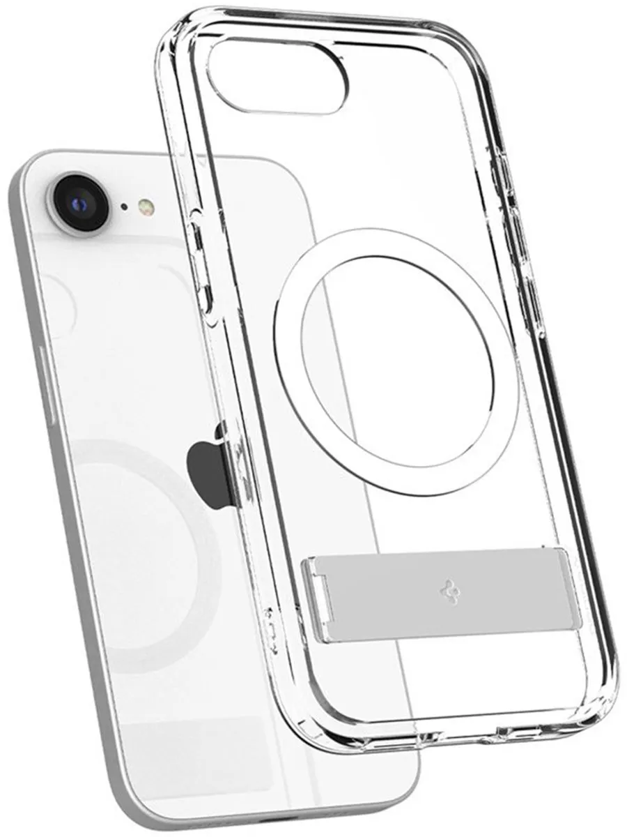 Spigen Ultra Hybrid S MagFit ACS09148 Hoesje - iPhone 16e - Transparant Wit