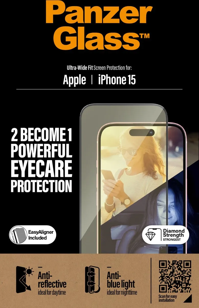 PanzerGlass PZ-2813 iPhone 15 Schermbeschermer Anti-Glare