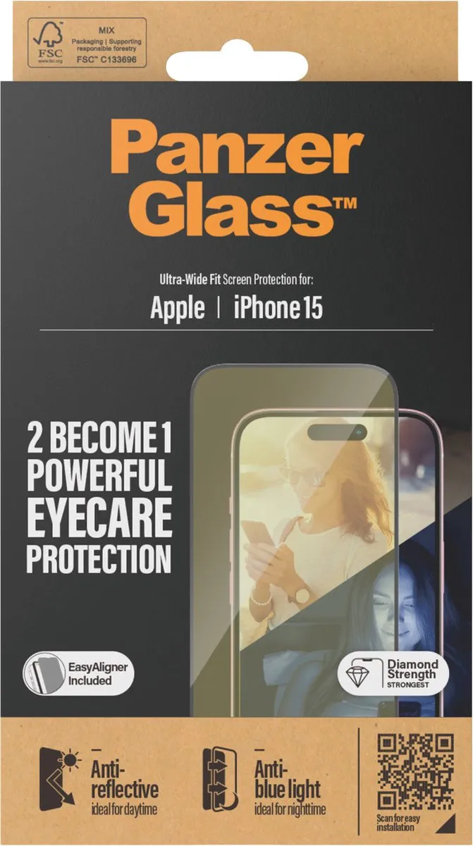 PanzerGlass PZ-2813 iPhone 15 Schermbeschermer Anti-Glare