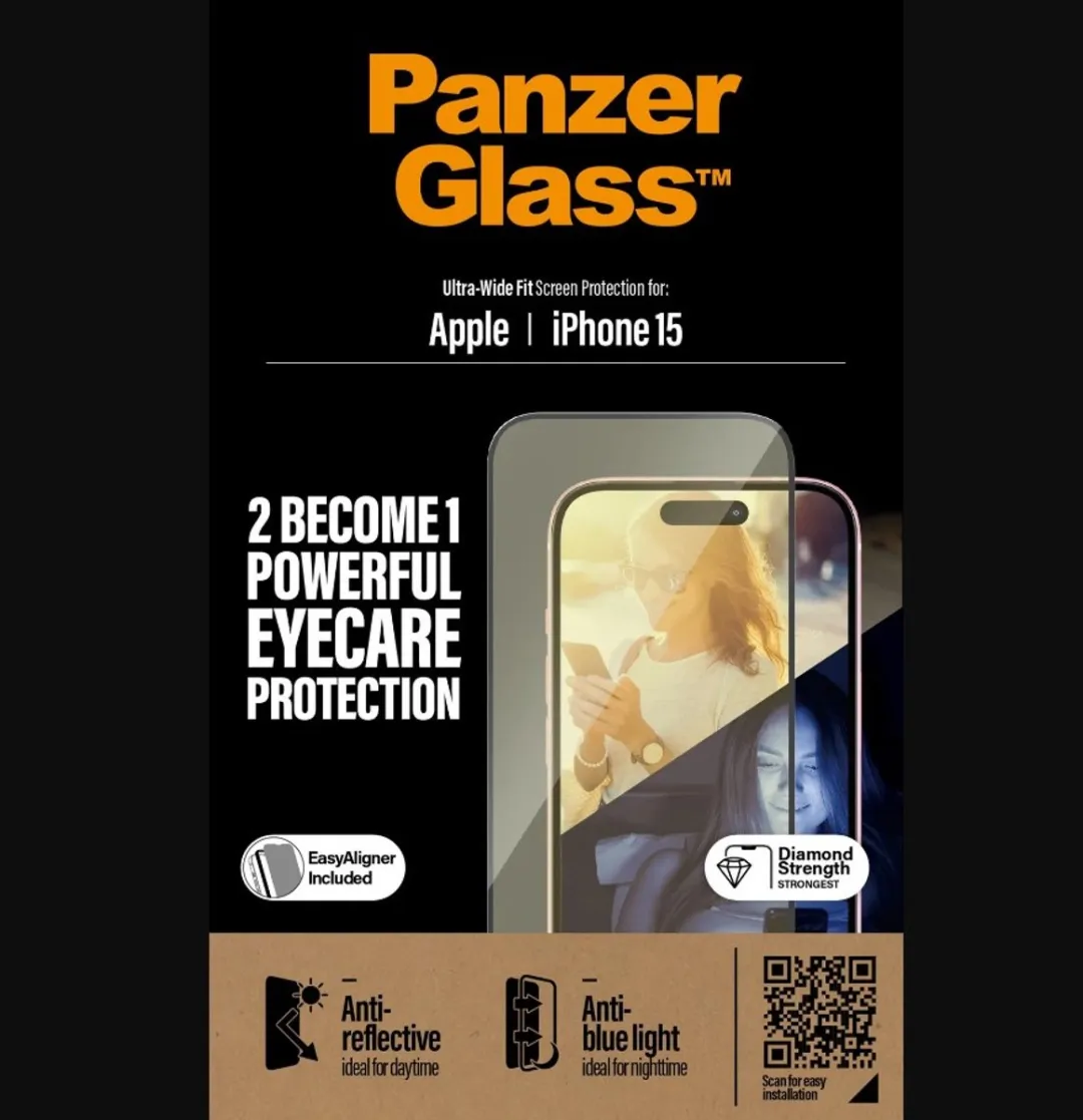 PanzerGlass PZ-2813 iPhone 15 Schermbeschermer Anti-Glare - afbeelding 6 van 6