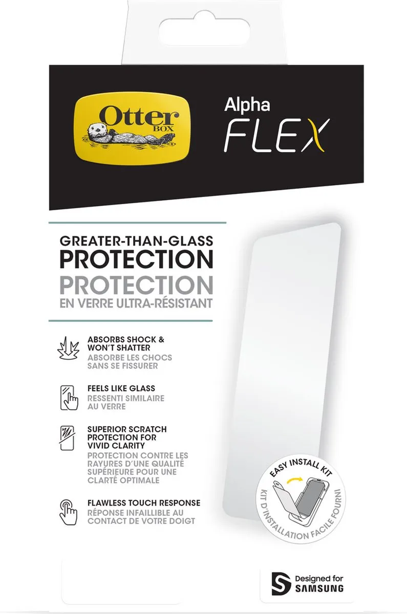OtterBox Alpha Flex Screenprotector Samsung Galaxy S23 - Antibacterieel