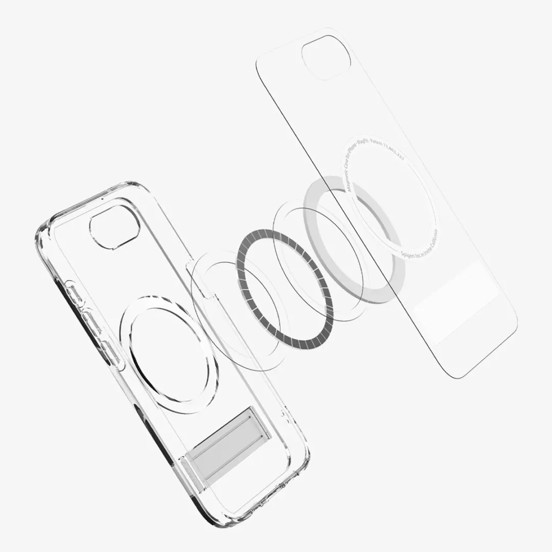 Spigen Ultra Hybrid S MagFit ACS09149 Hoesje - iPhone 16e - MagSafe - Zwart - afbeelding 6 van 6