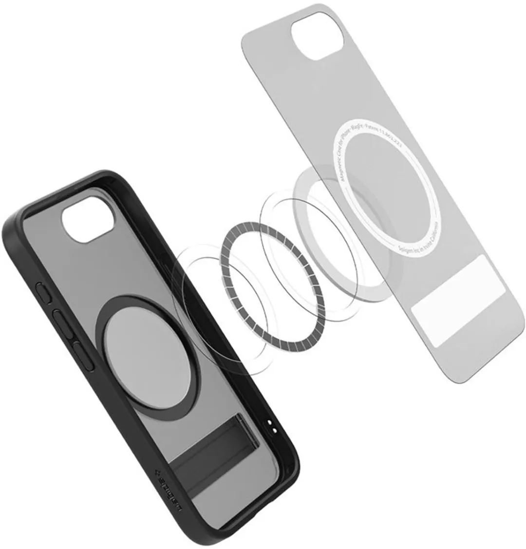 Spigen Ultra Hybrid S MagFit ACS09149 Hoesje - iPhone 16e - MagSafe - Zwart