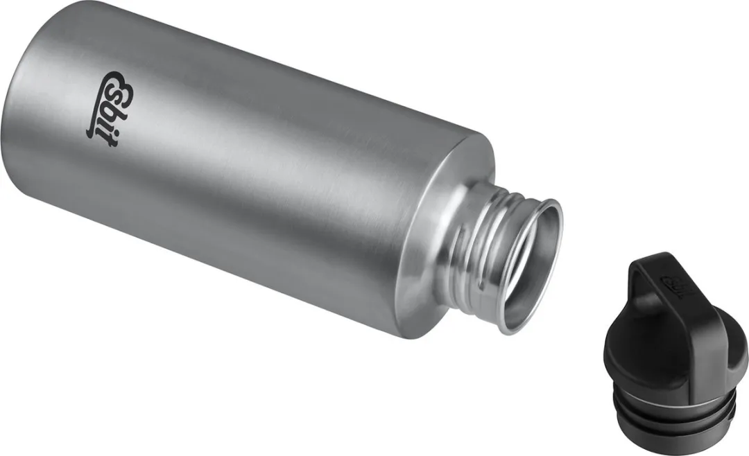 Esbit Sculptor Waterfles - 750ml - Zilver - RVS Drinkfles - Lusdop