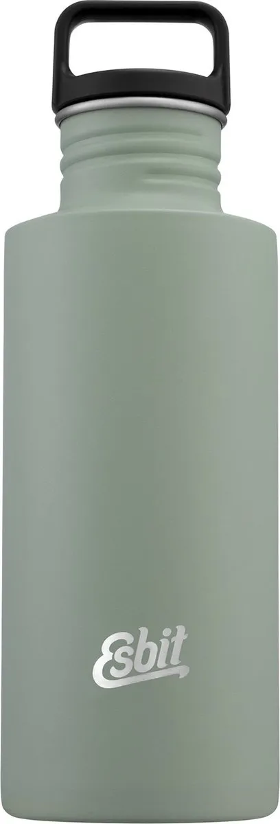 Esbit Sculptor Waterfles - 750ml - Grijs - RVS Drinkfles - Lusdop