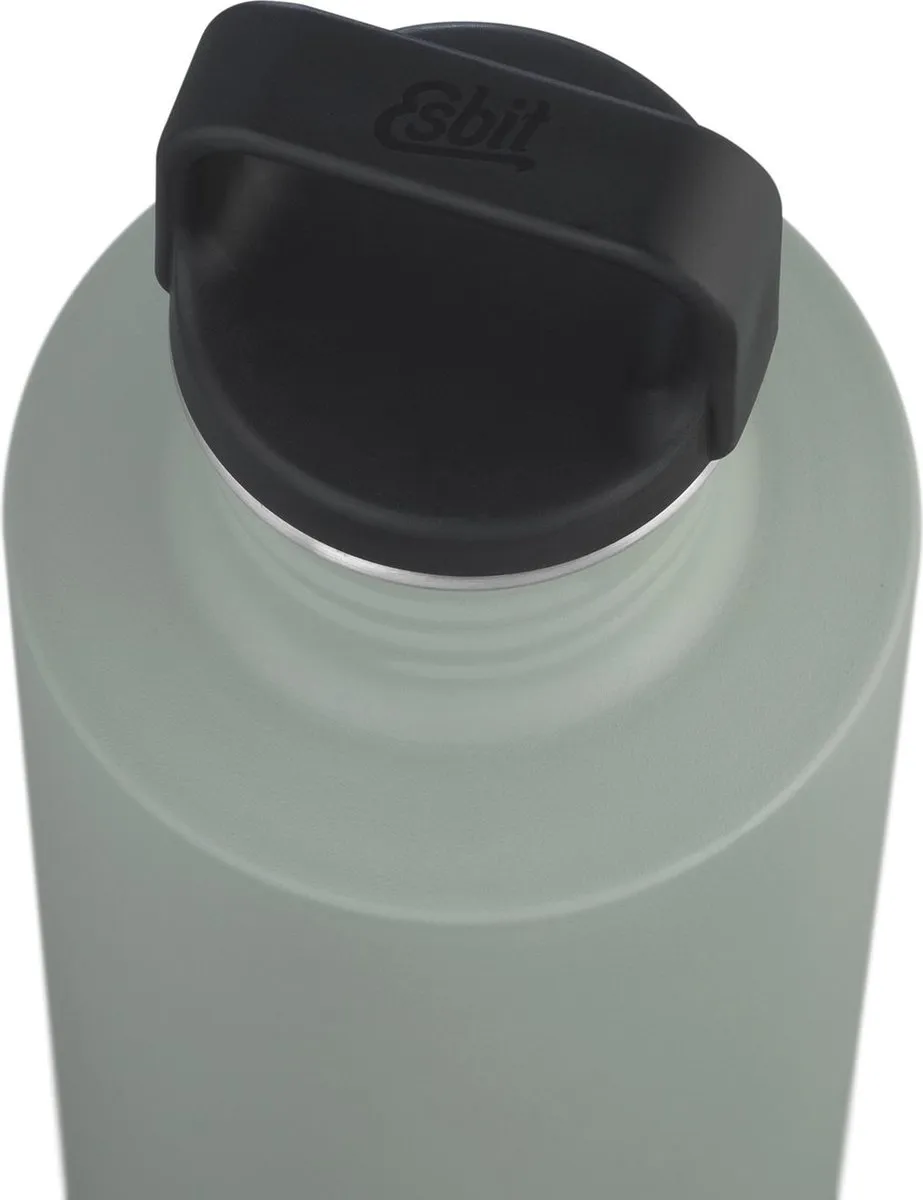 Esbit Sculptor Waterfles - 750ml - Grijs - RVS Drinkfles - Lusdop