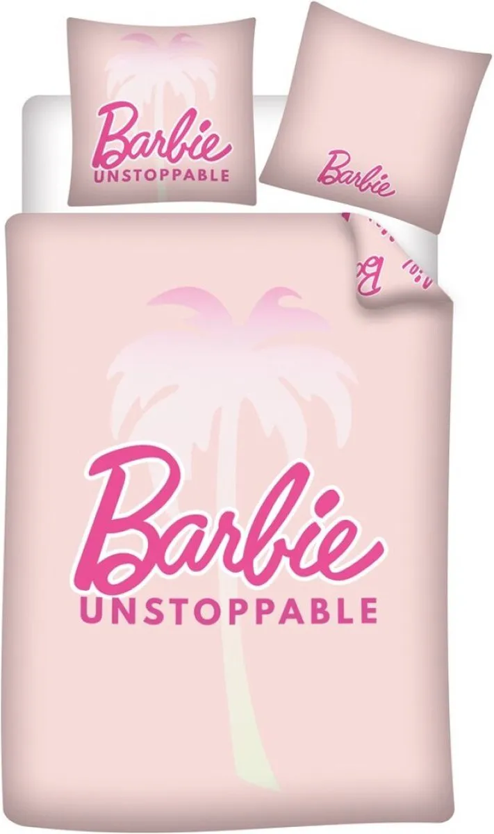 Barbie Dekbedovertrek Unstoppable - 140x200cm - Roze