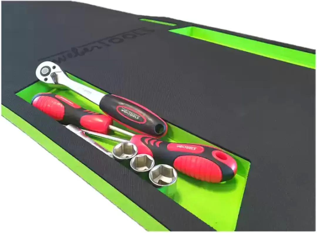 Weber Tools Lichtgewicht Racing Monteursbed - 120kg - Zwart/Groen