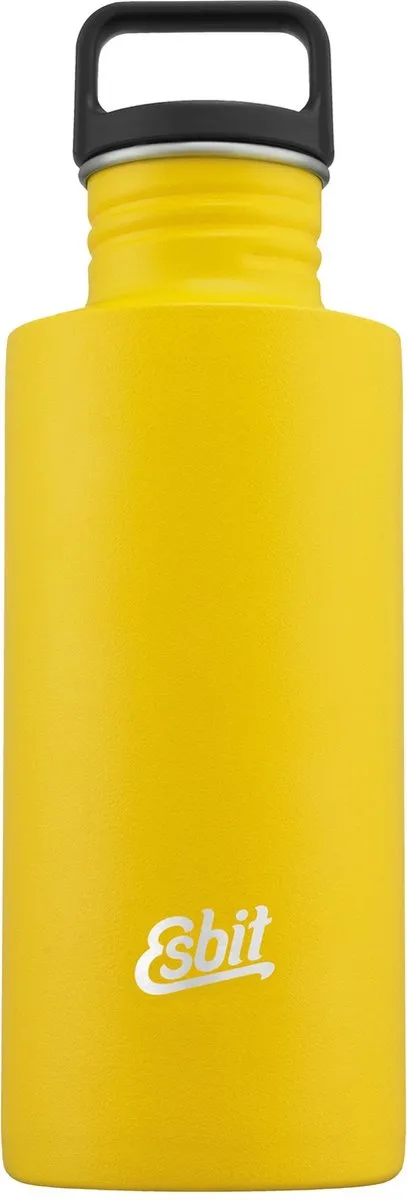 Esbit Sculptor Waterfles - 750ml - Geel - RVS Drinkfles - Lusdop