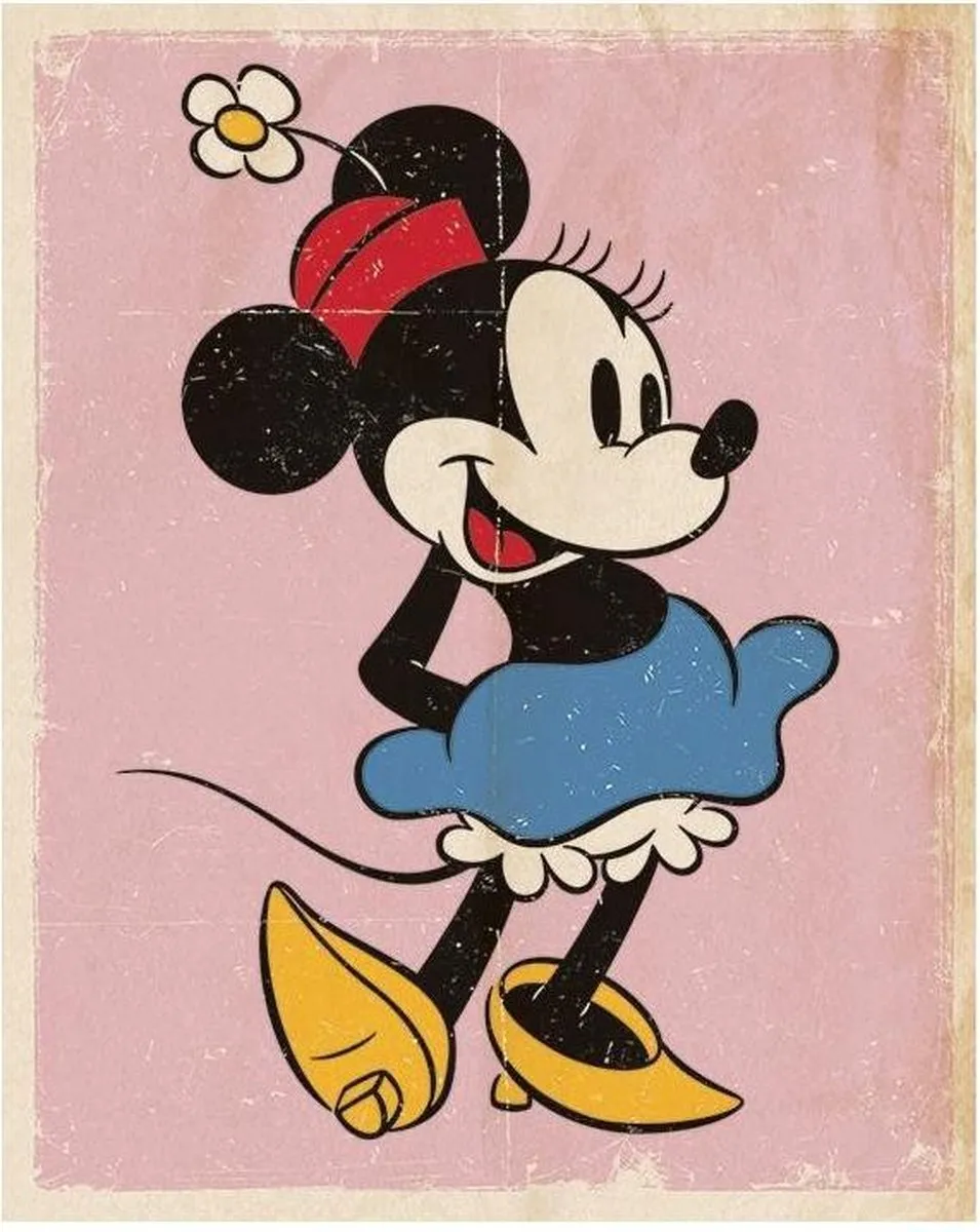 Disney Minnie Mouse Poster Retro 40x50cm