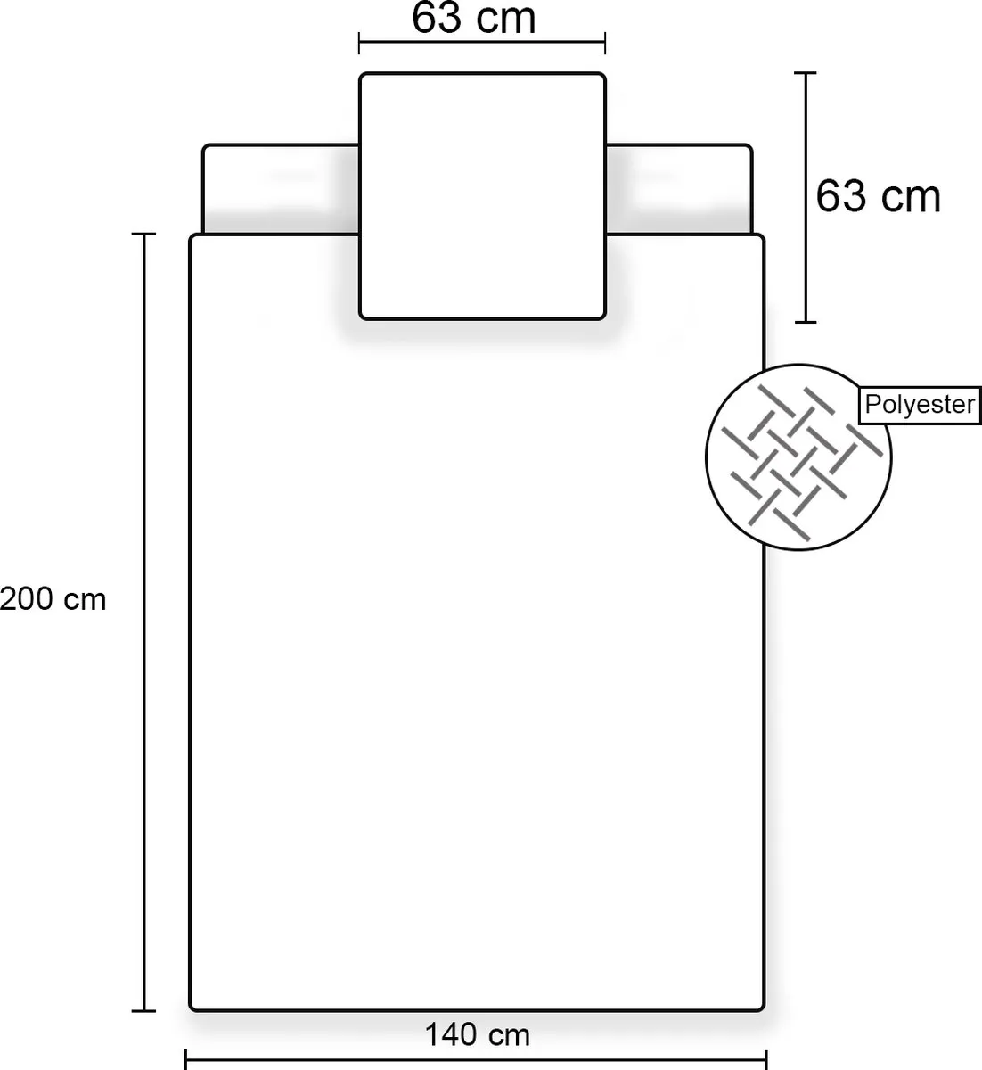 Barbie Dekbedovertrek 140x200cm - Wit - 1 Kussensloop