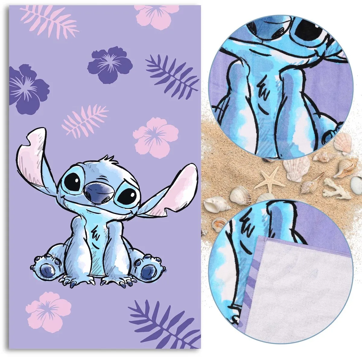 Disney Stitch Strand- en Badhanddoek 70x140cm