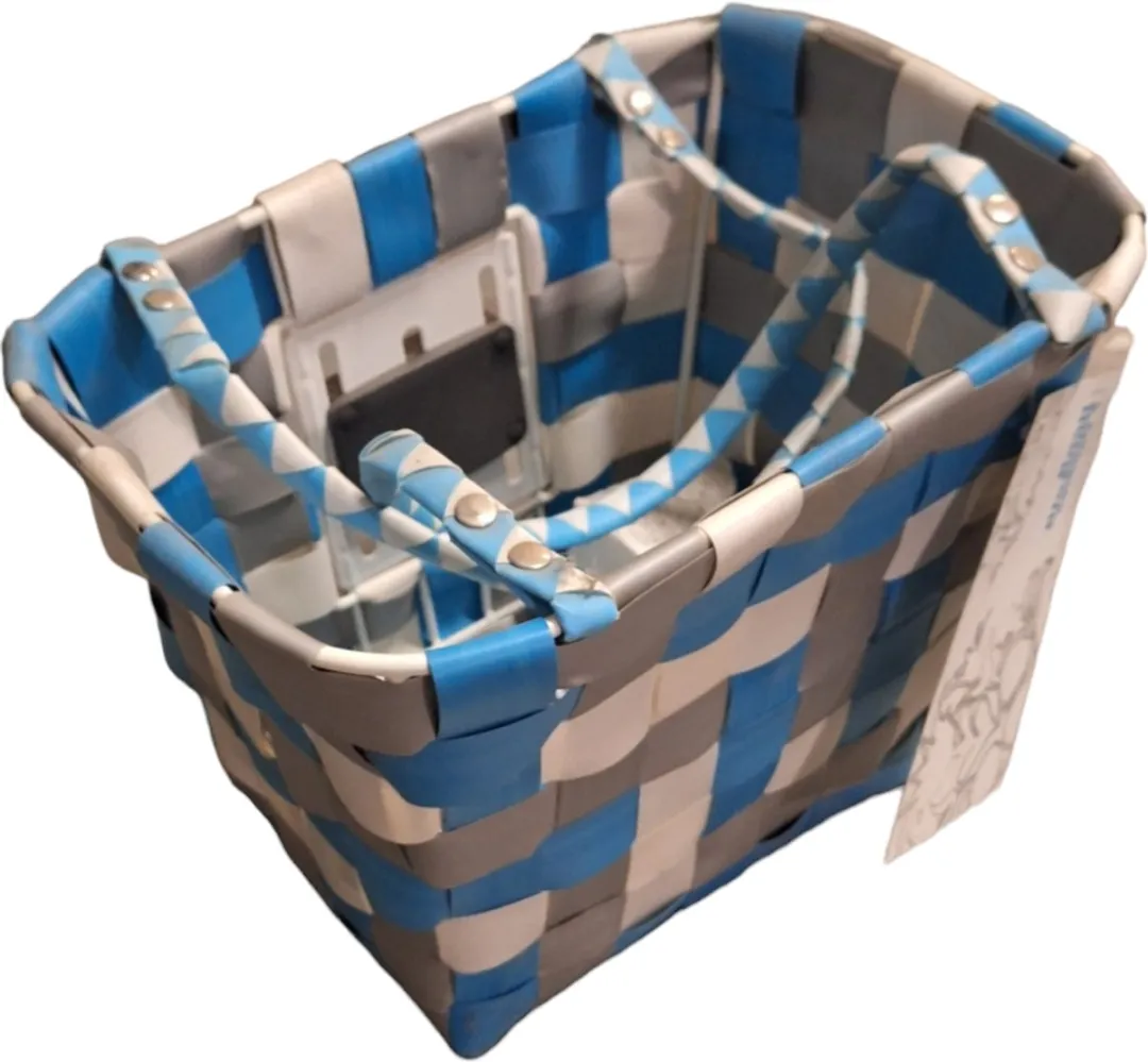 Basil Basimply II Fietsmand - 22L - Blauw/Zilver/Wit