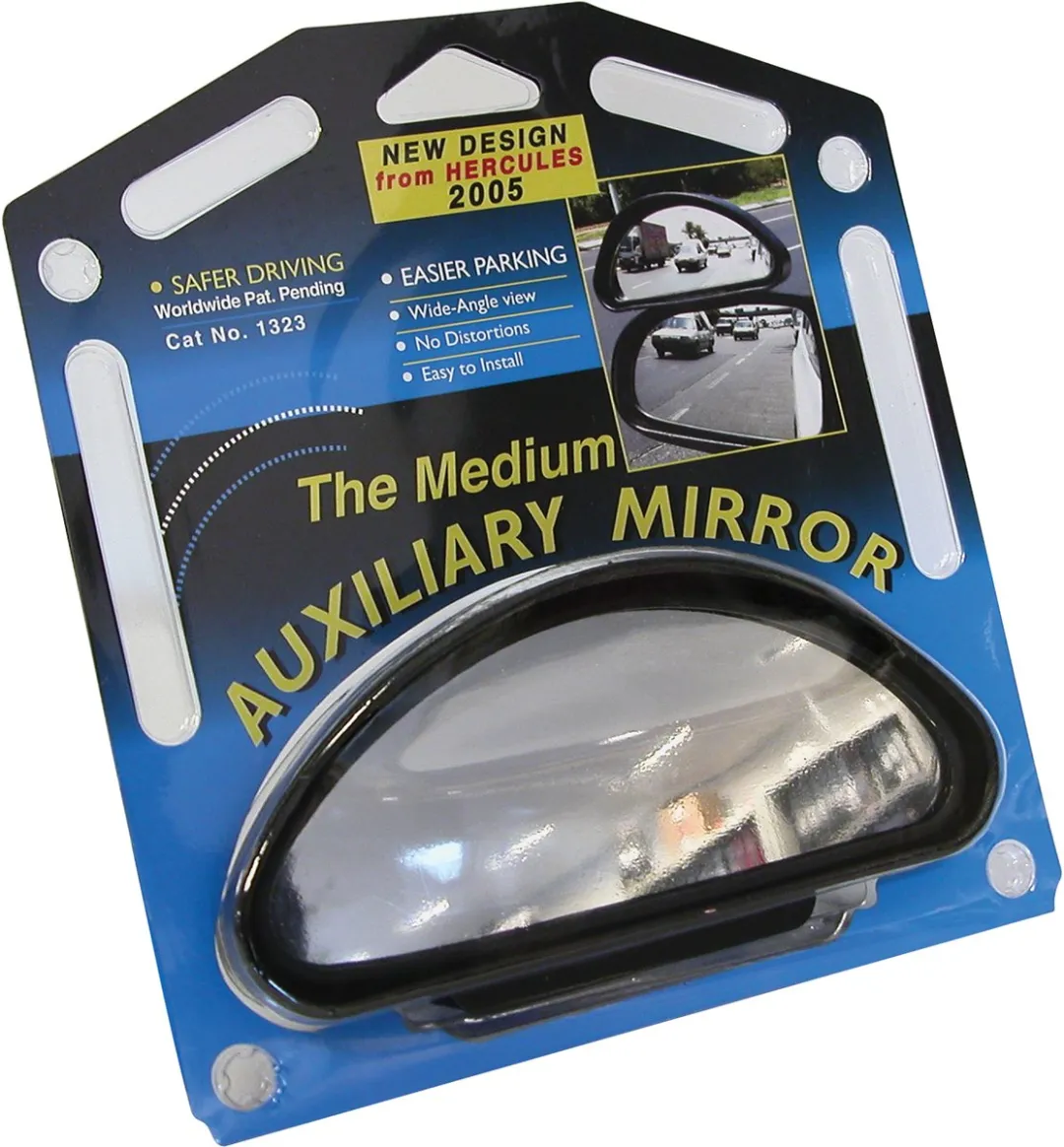 Hercules Dodehoekspiegel Luxe 16 Cm Zwart