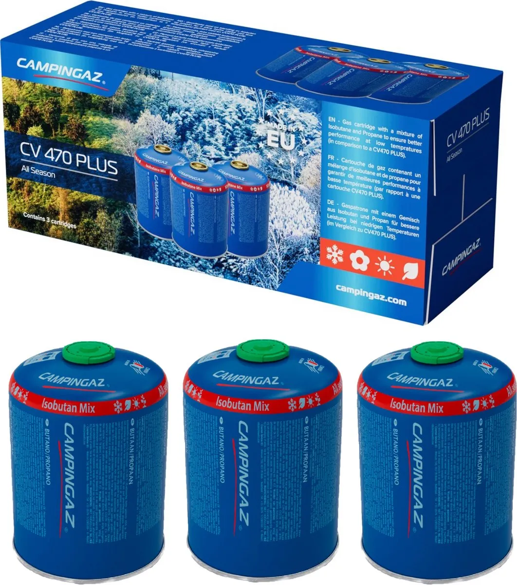 Campingaz CV470 Gasblikjes 3x450g - Blauw