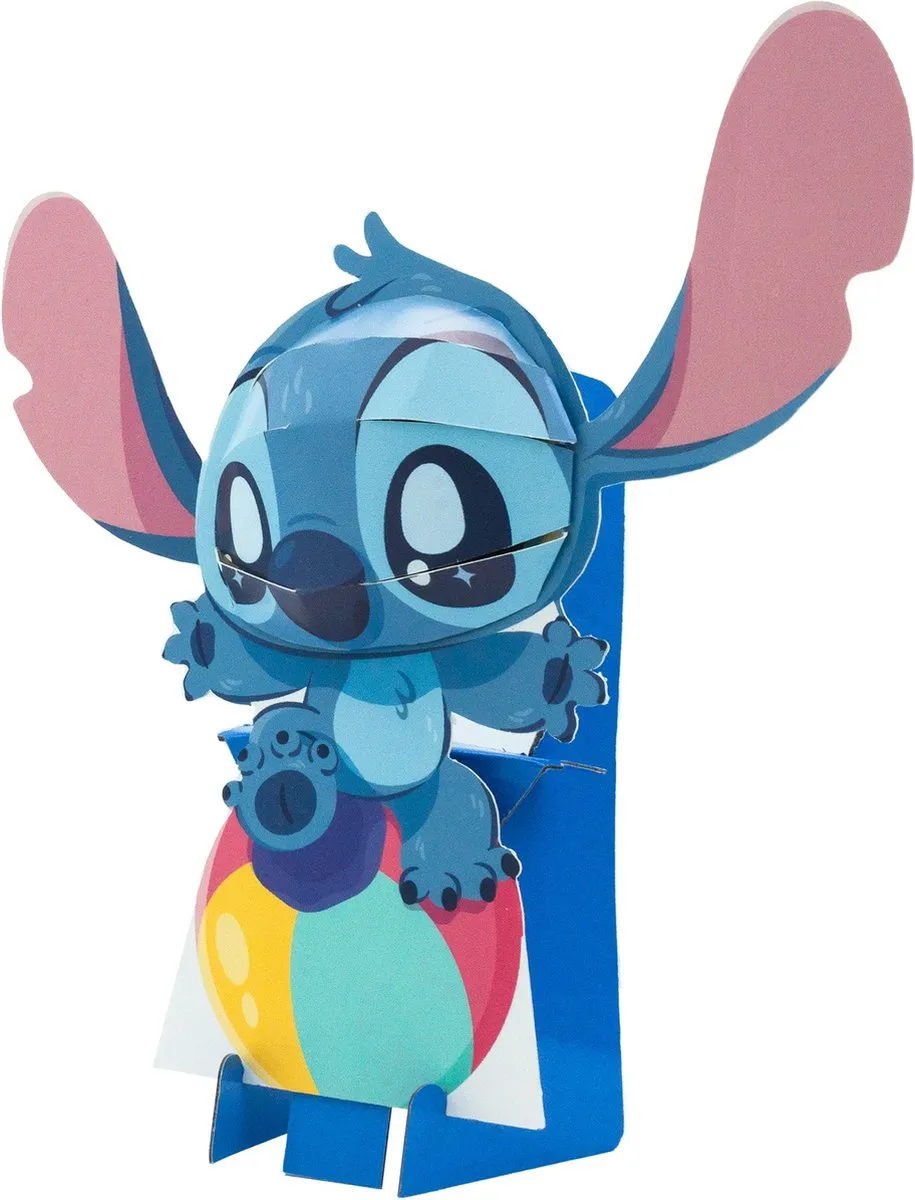 Disney Stitch 3D Pop Head Op Bal Verzamelfiguur 30cm - afbeelding 4 van 5